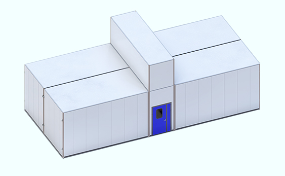 Sistem dinding boleh tanggal adalah teknologi utama dalam bilik bersih modular.
    